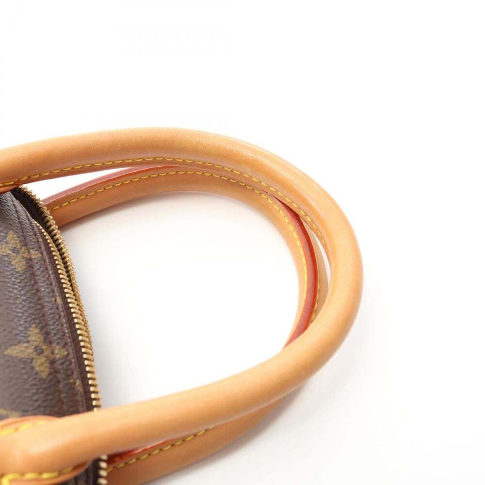 LOUIS VUITTON Authentic Brown Monogram Leather Deauville Bag - Picture 6 of 11